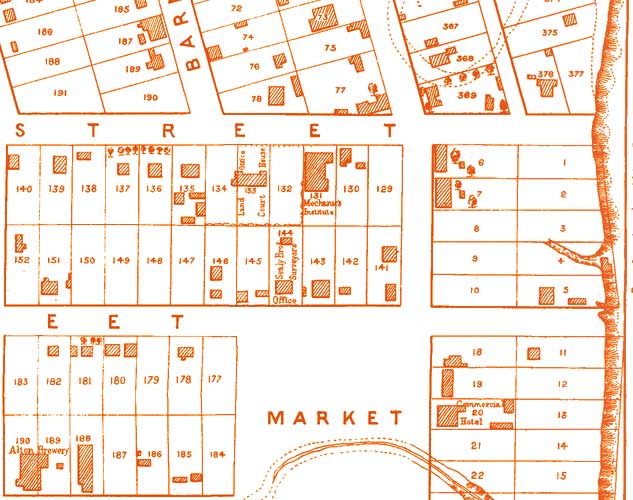1875 Map 3000x96 Plan of Timaru Townships Canterbury Courtesy of the Timaru District Council Heaton St 2