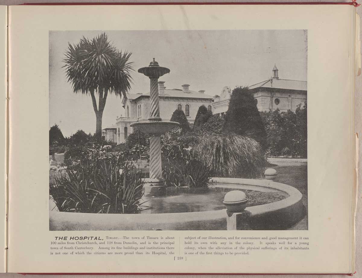 1896 to 1899 Timaru hosptial 39434 Christchurch City Libraries The imperial album of New Zealand scenery page 238