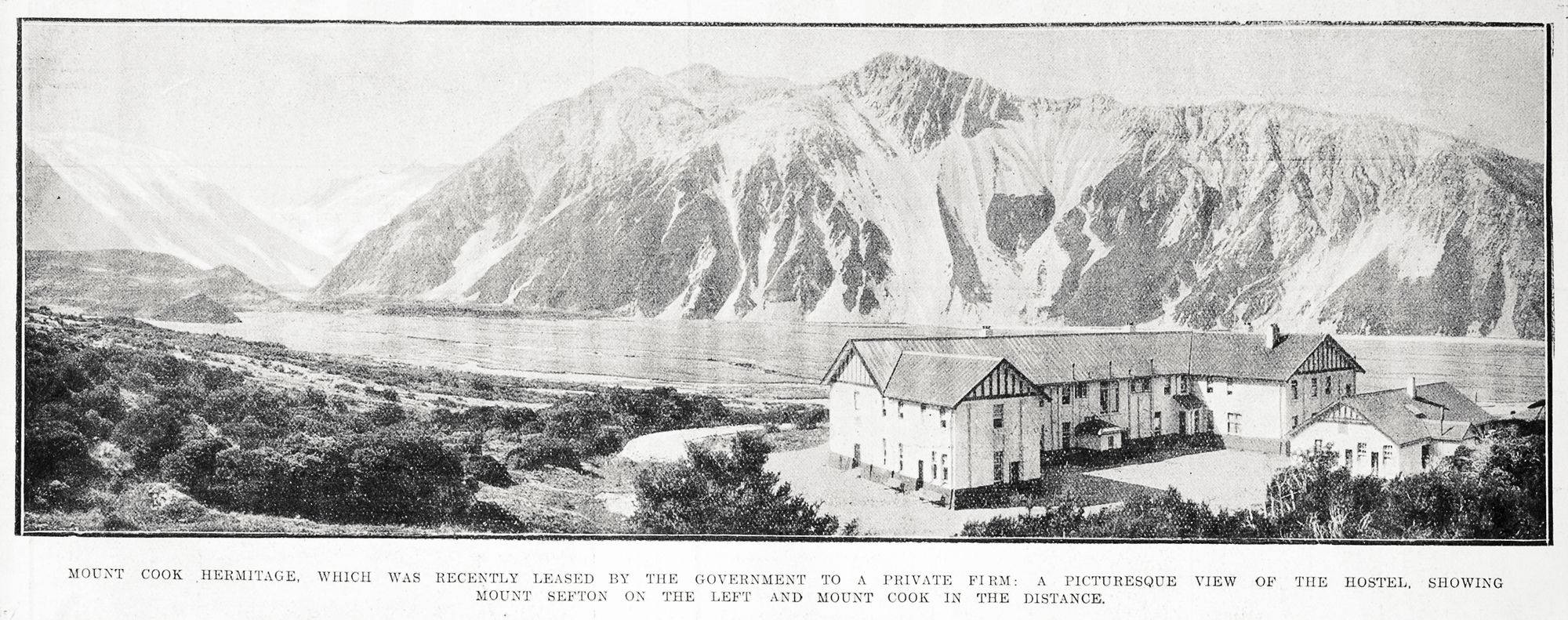 Aoraki Mt Cook The Hermistage 1922 238873 Auckland Libraries Heritage Collections AWNS 19220928 50 03