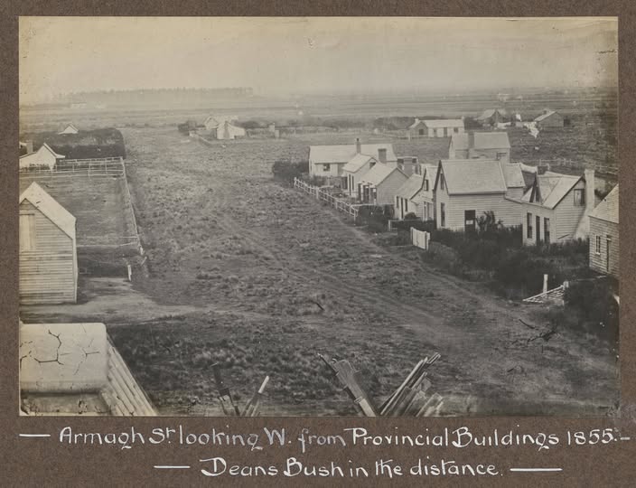 Armagh Street Christchurch 1860 Auckland Libraries Heritage Collections 1430 ALB267 04 1 Date on the photo is wrong