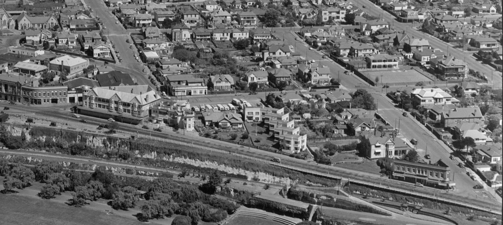 Bay Hill Oct 1956 Whites Aviation Collection Alexander Turnbull Library PA Group 00080