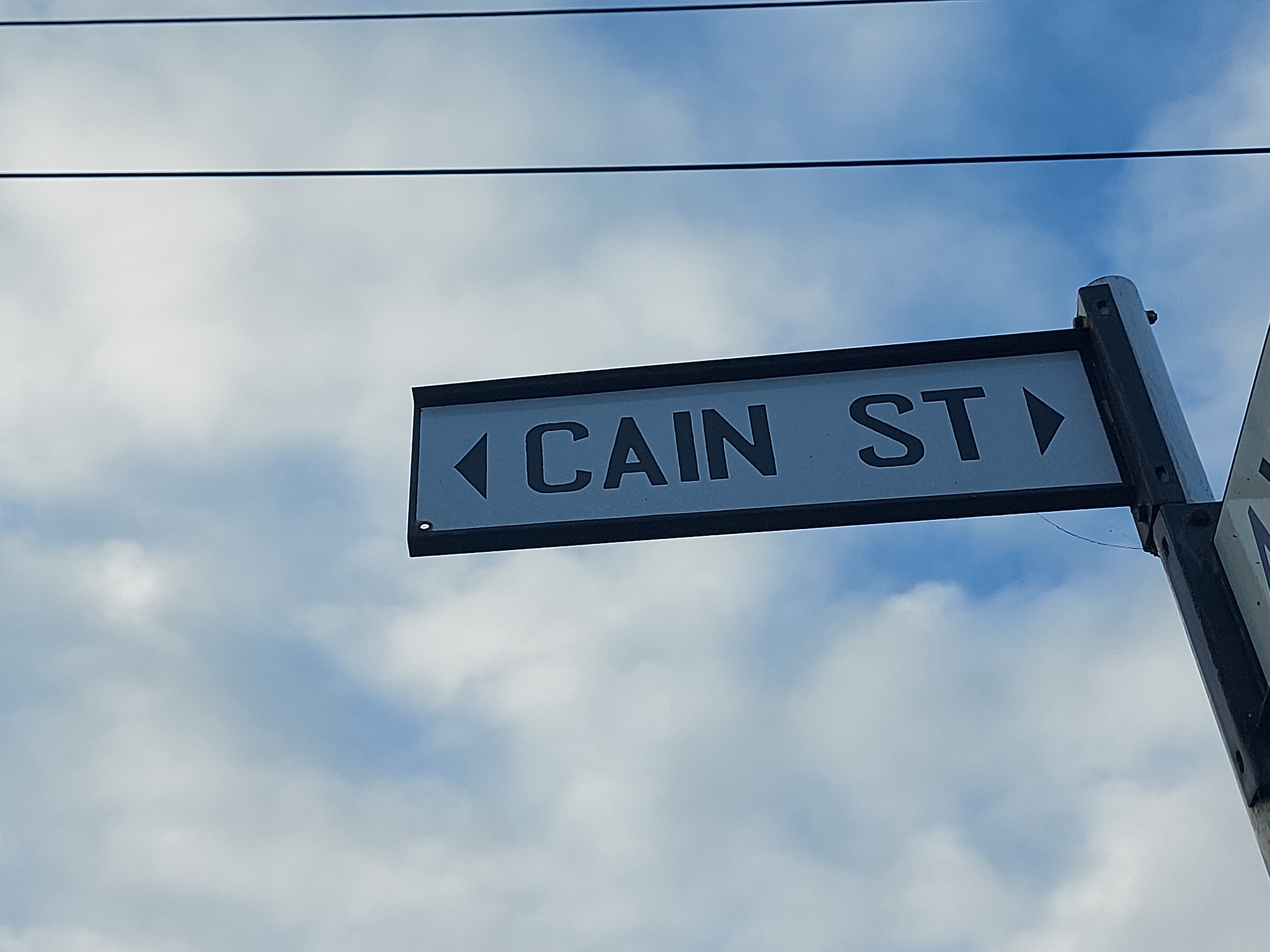 Cain Street Sign