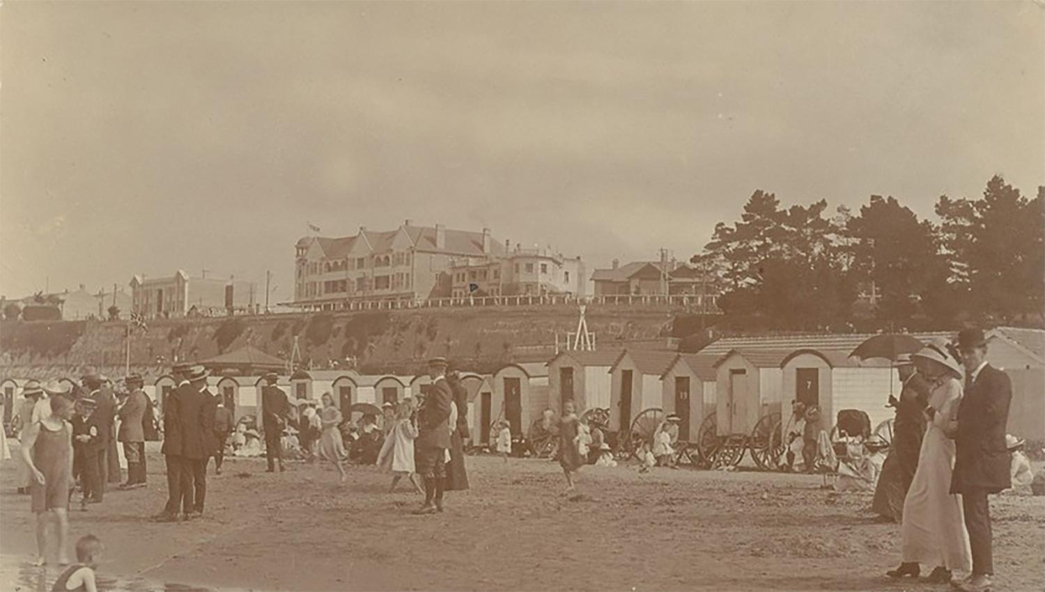 Caroline Bay W Ferrier photo Photo postcard format