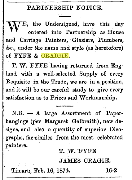 Cragie and fyfe in business