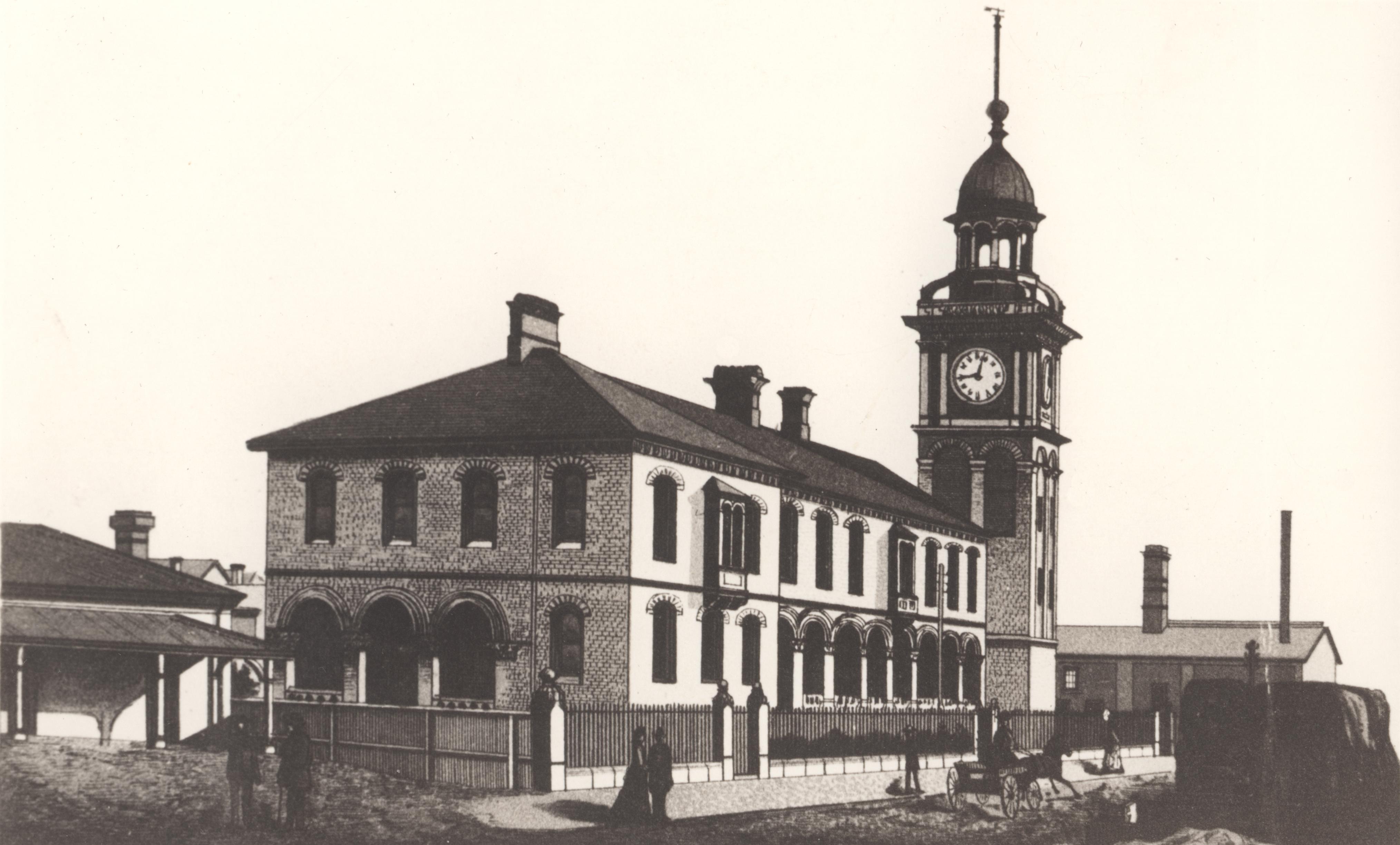 Custom House Newcastle NSW Australia c1900