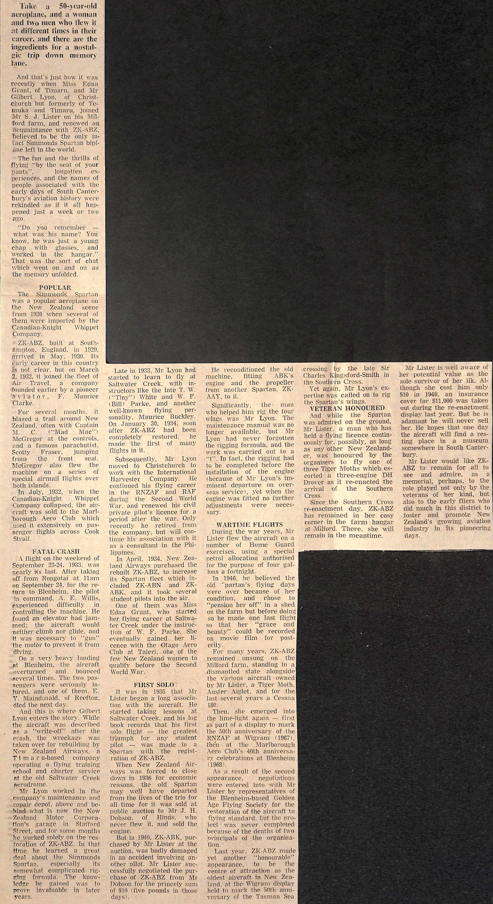 Edna Mable Grant South Canterburys First Woman Pilot 5