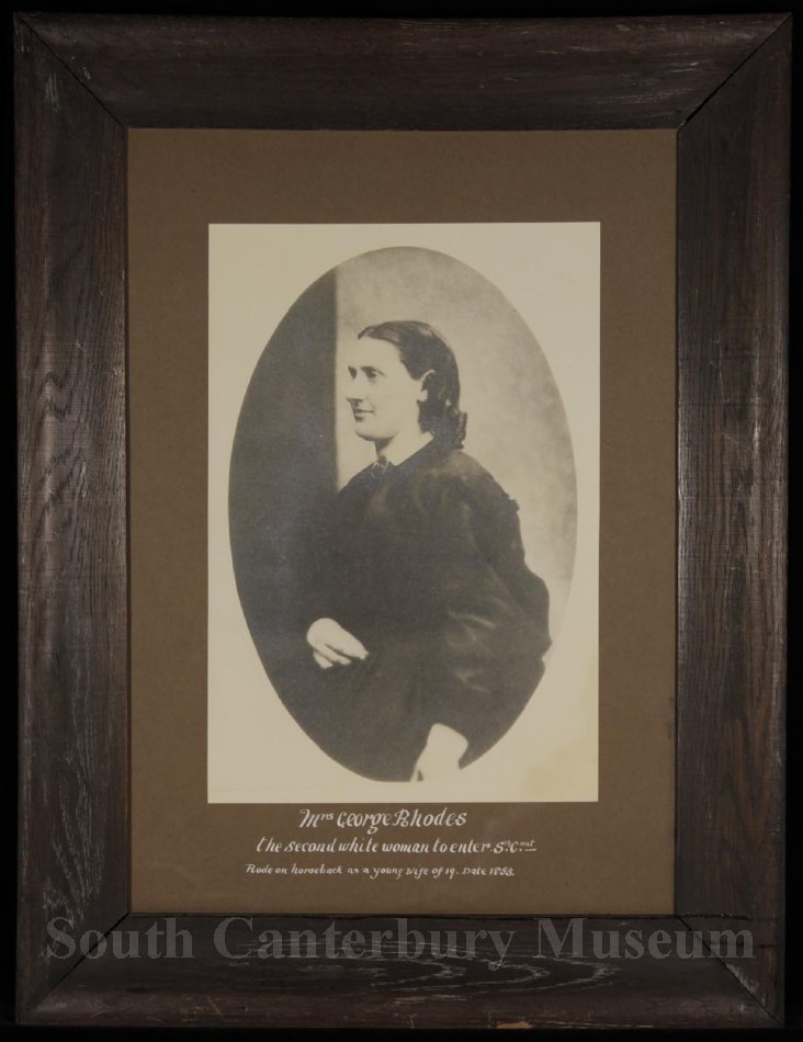 Elizabeth Rhodes the second white woman to enter Sth Cant South Canterbury Musuem 2015154032