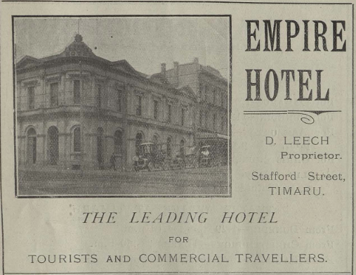 Empire Hotel Timaru and surrounding districts promotion book