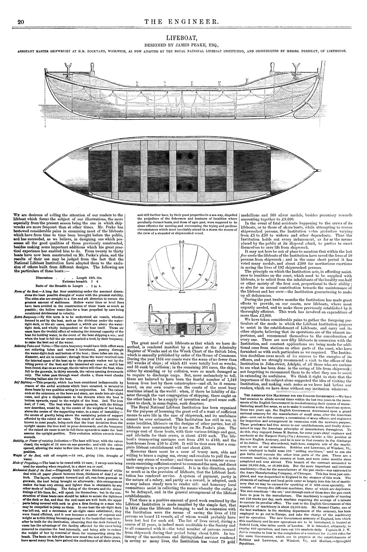 Engineer Magazine on the lifeboat
