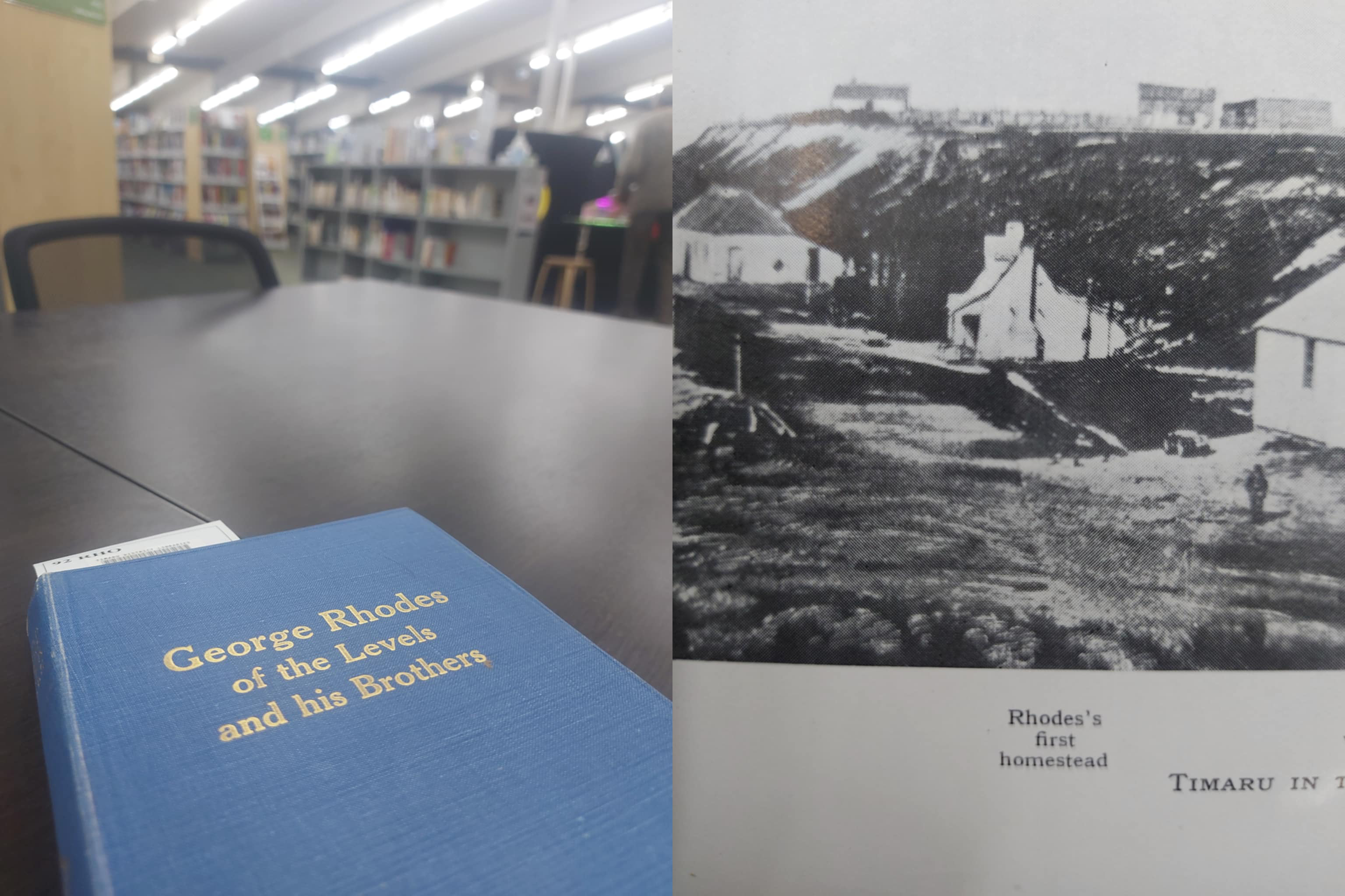 George Rhodes Book at the Timaru District Library