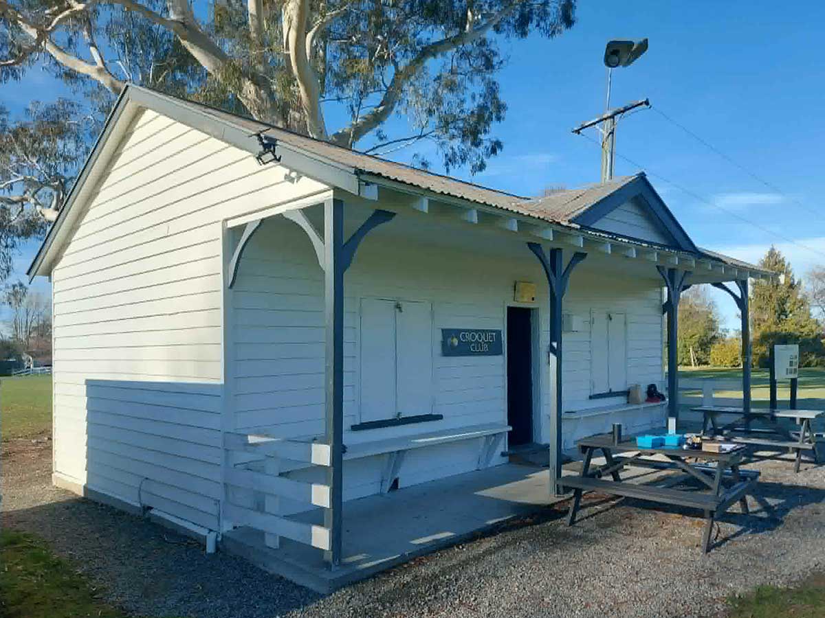 Geraldine Croquet Club former hockey club Roselyn Fauth 260615 2