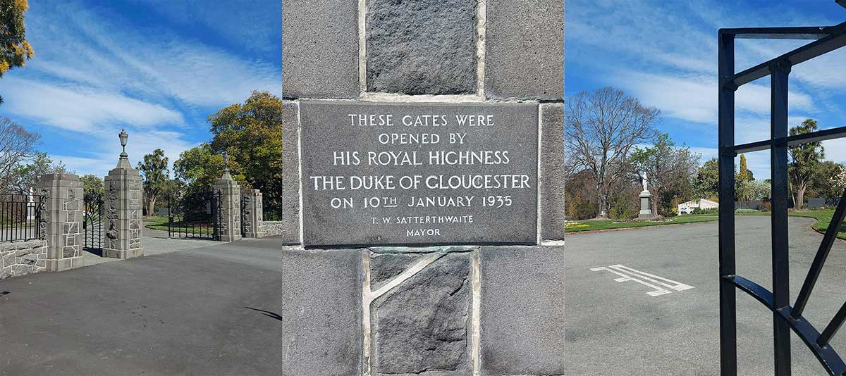 Glouster Gates Timaru Botanic Gardens