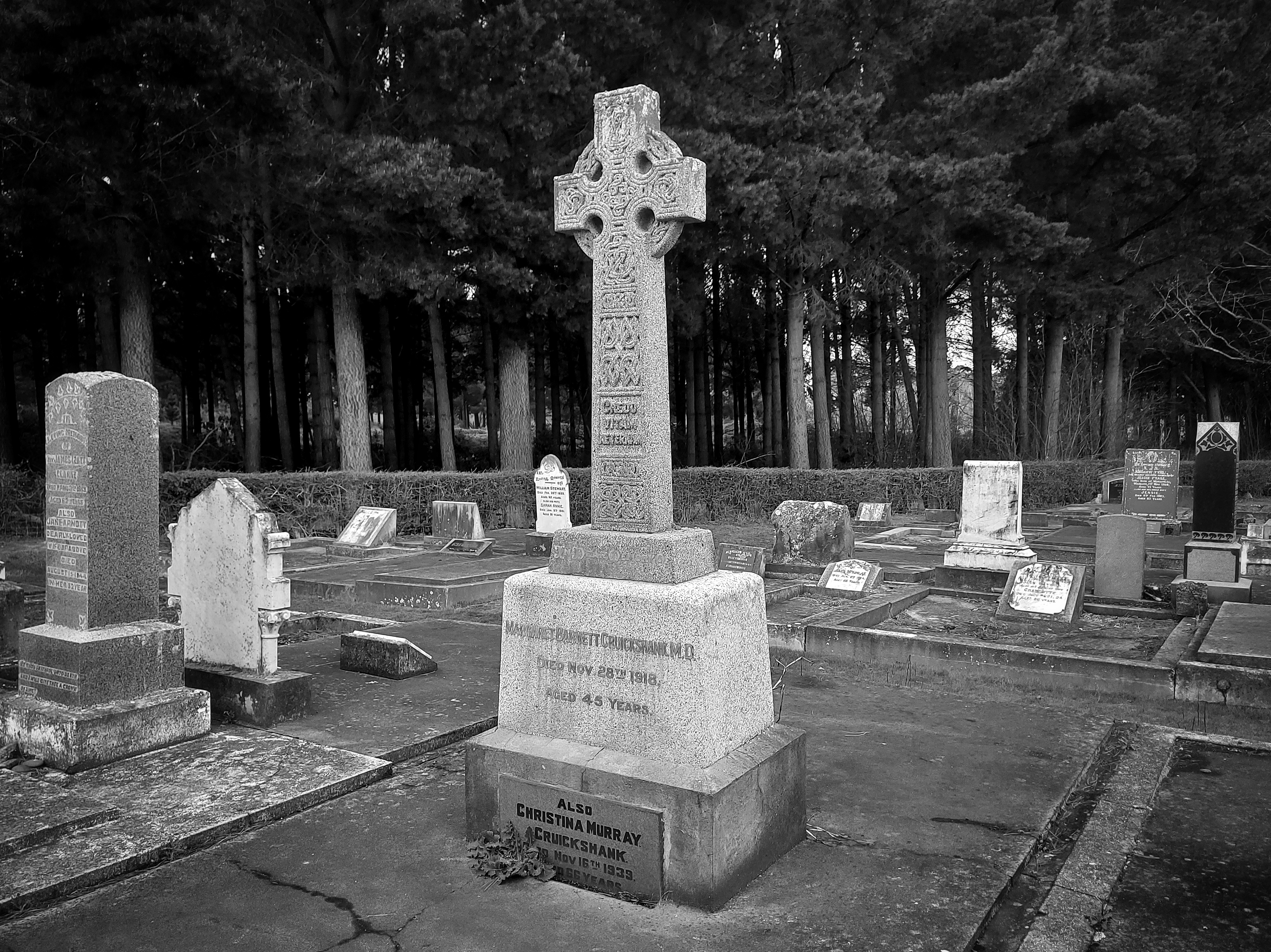 Graves of Cruickshank twins in Waimate 20250622