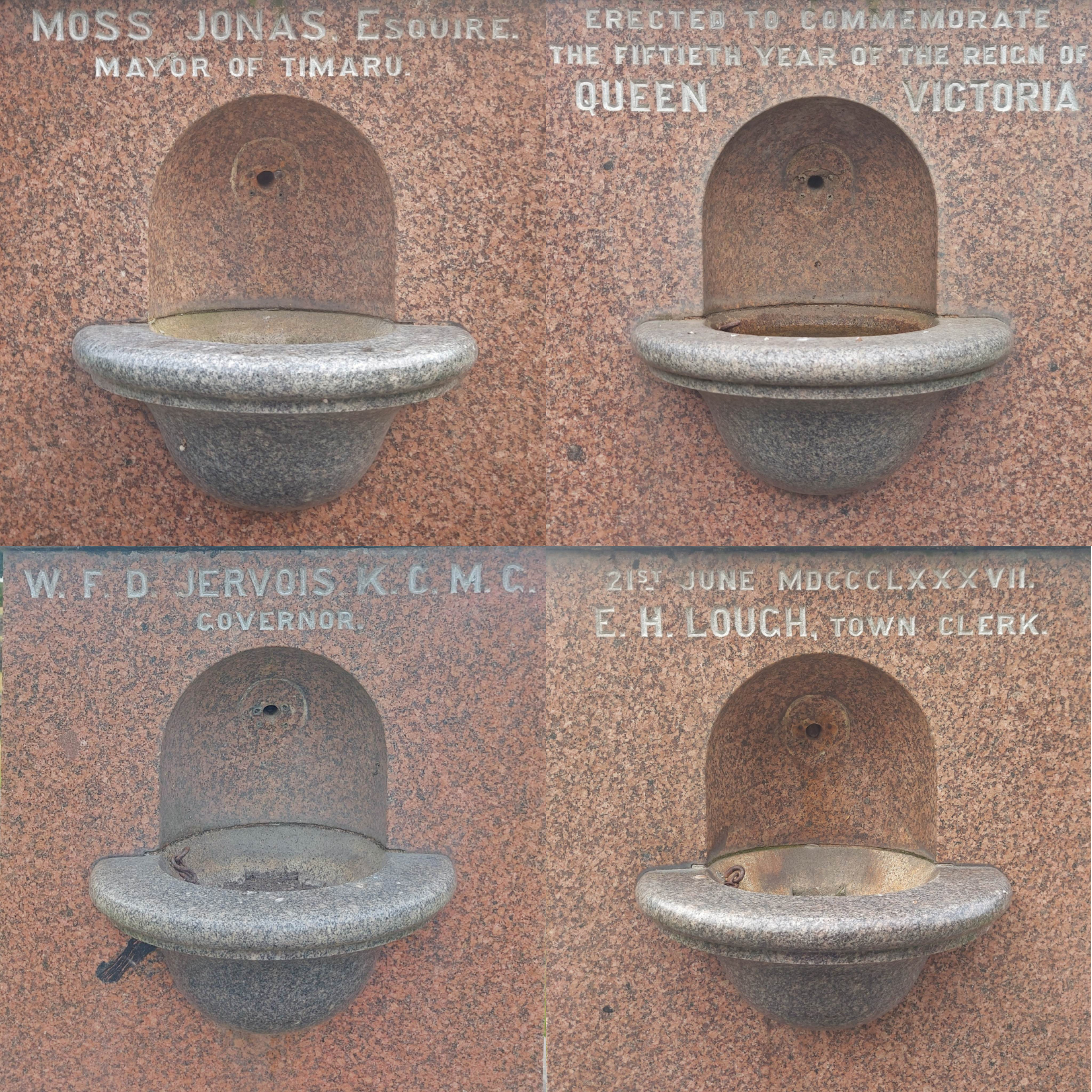 Have you ever investigated the 1887 monument to Queen Victoria at the Timaru Botanic Gardens sunken garden details