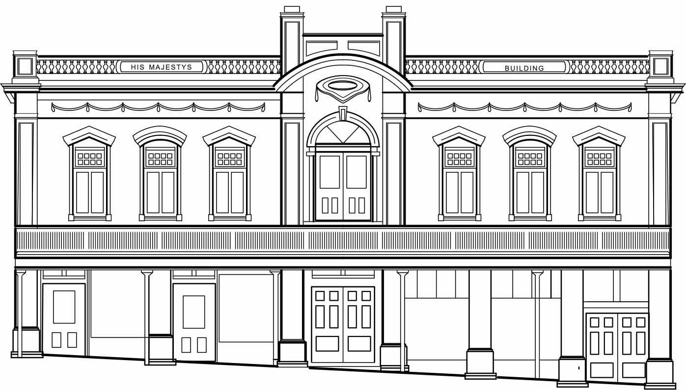 Timaru Theatre Royal Front Elevation