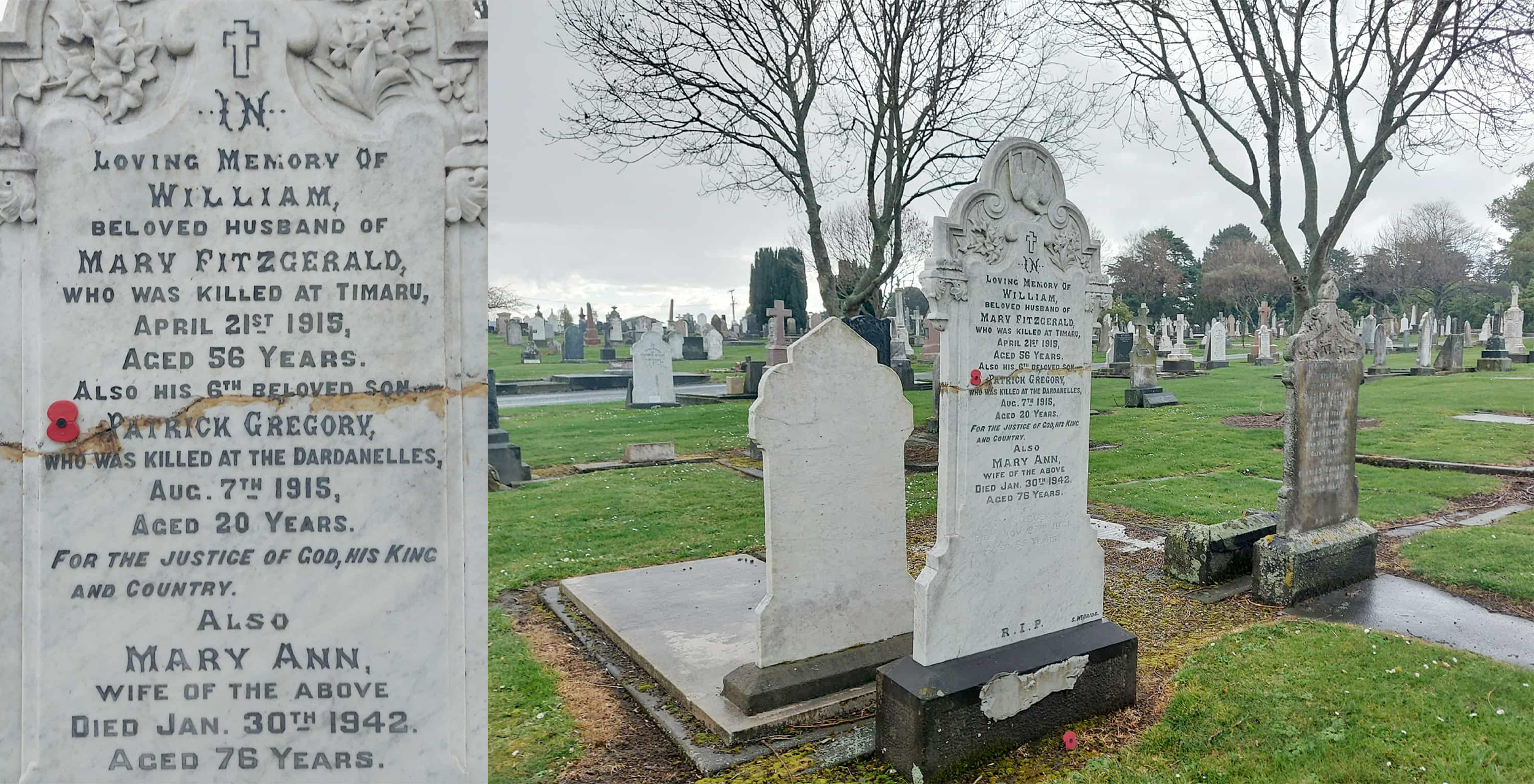 Fitgerald Grave Timaru Cemetery