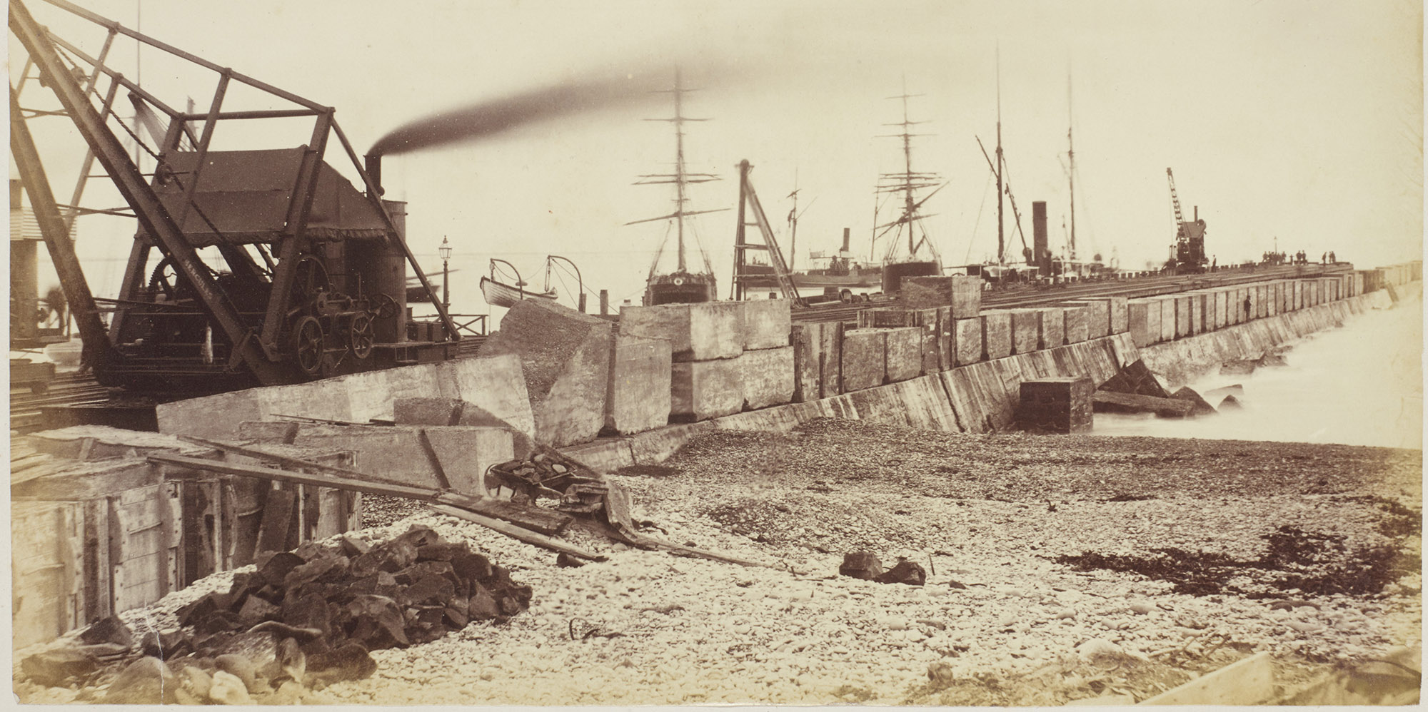 MA I367459 TePapa Timaru Breakwater From 1200