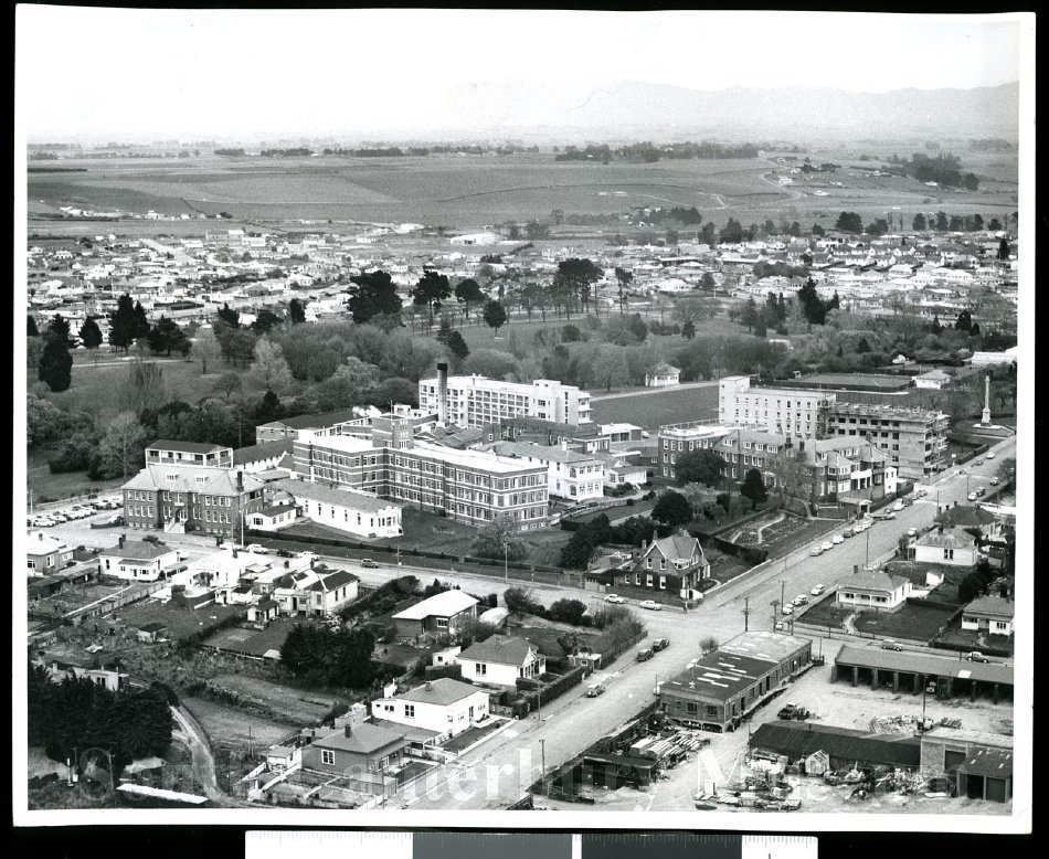 Hospital buildings Timaru probably taken in 1964 south Canterbury Museum 201407209