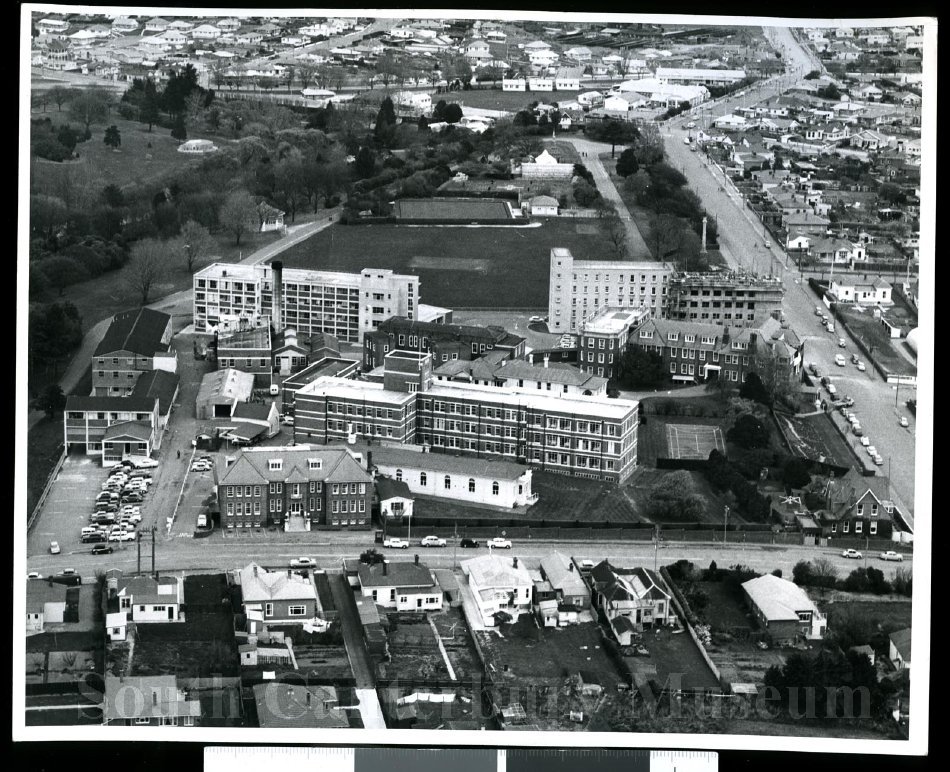 Hospital buildings Timaru probably taken in 1964 south Canterbury Museum 201407210
