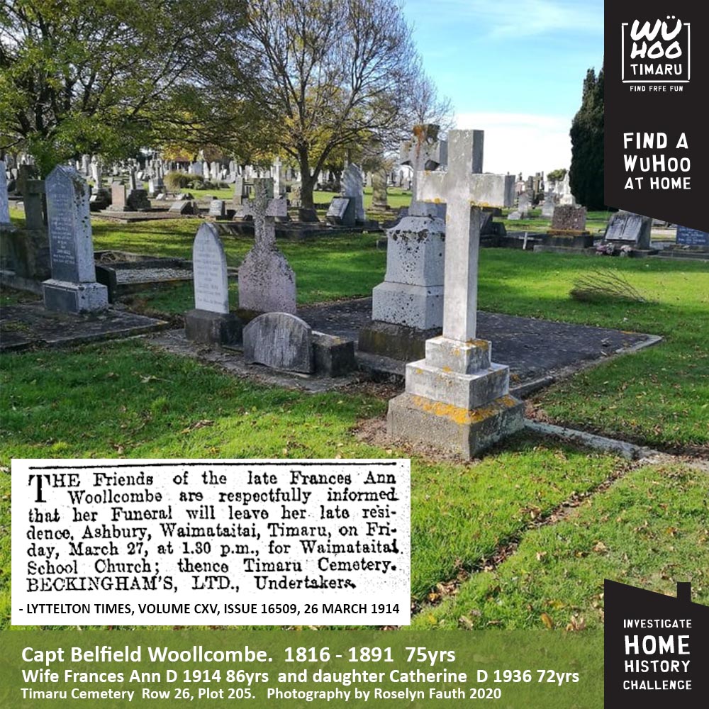WuHoo InvestigateYourHomeChallenge WoolcombesHouse AshburyPark 0069 CemeteryFamilyPlot