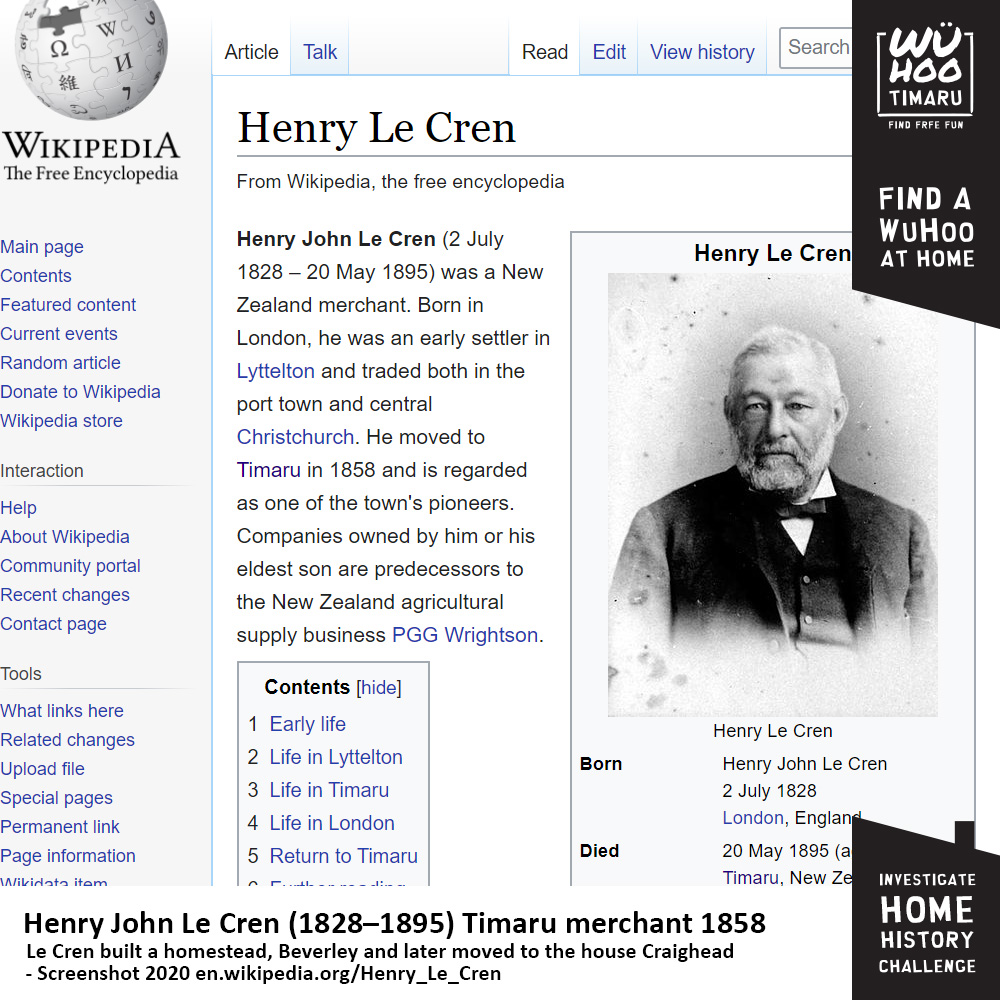 WuHoo HomeHistory Beverley LeCren_Wiki