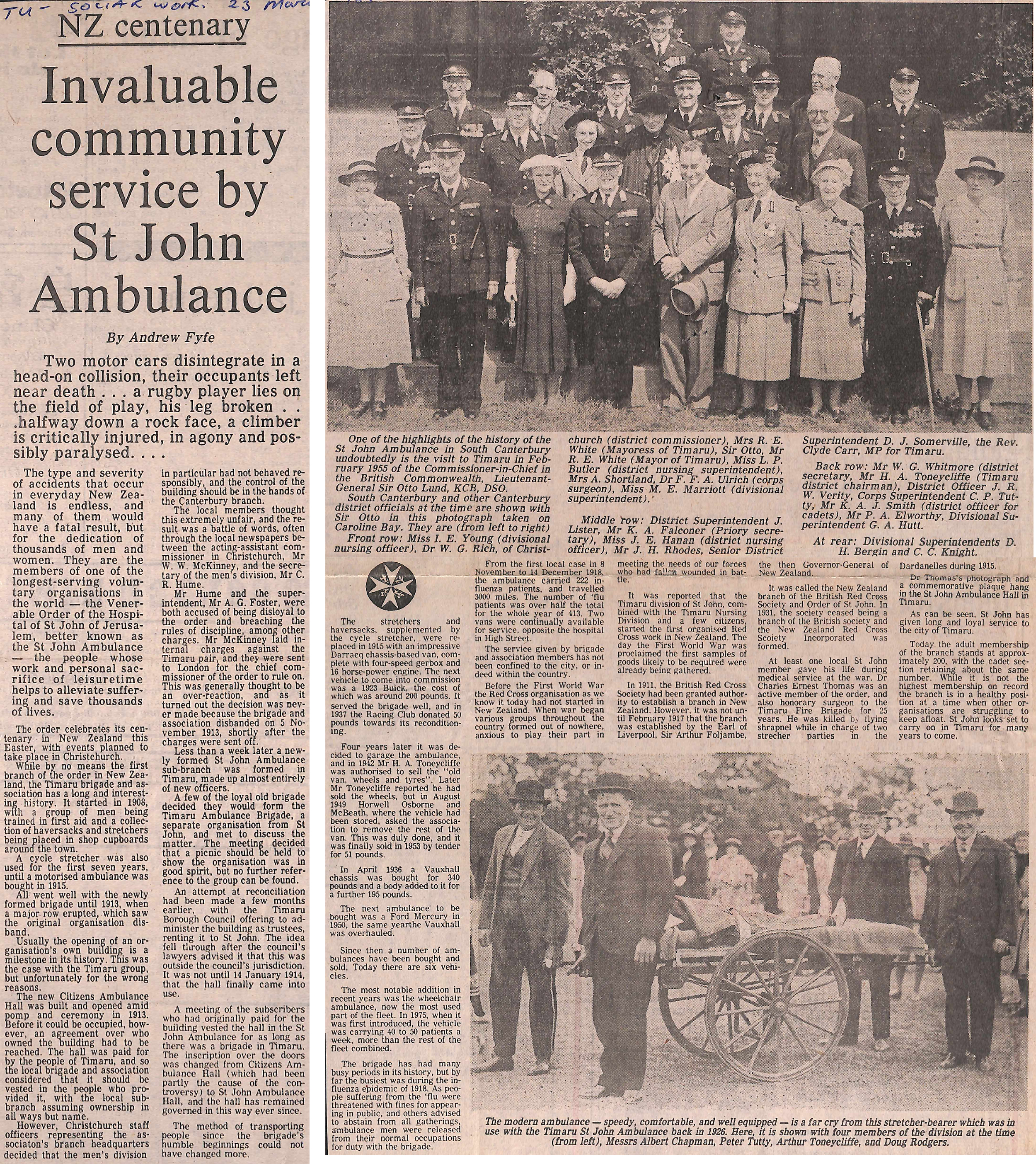 Invaluable community service St John Amubulance