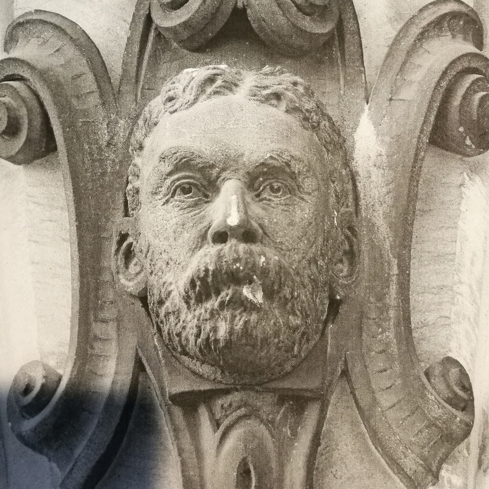 James Cragie on the Timaru District Council Facade used to be the entrance to the public library