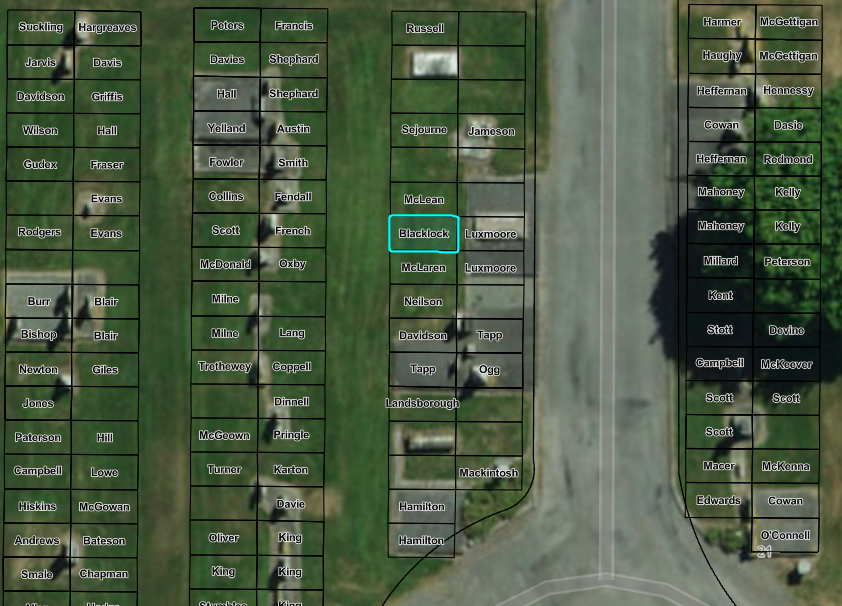 John Blacklock Row 20 Plot 227 Timaru Cemetery
