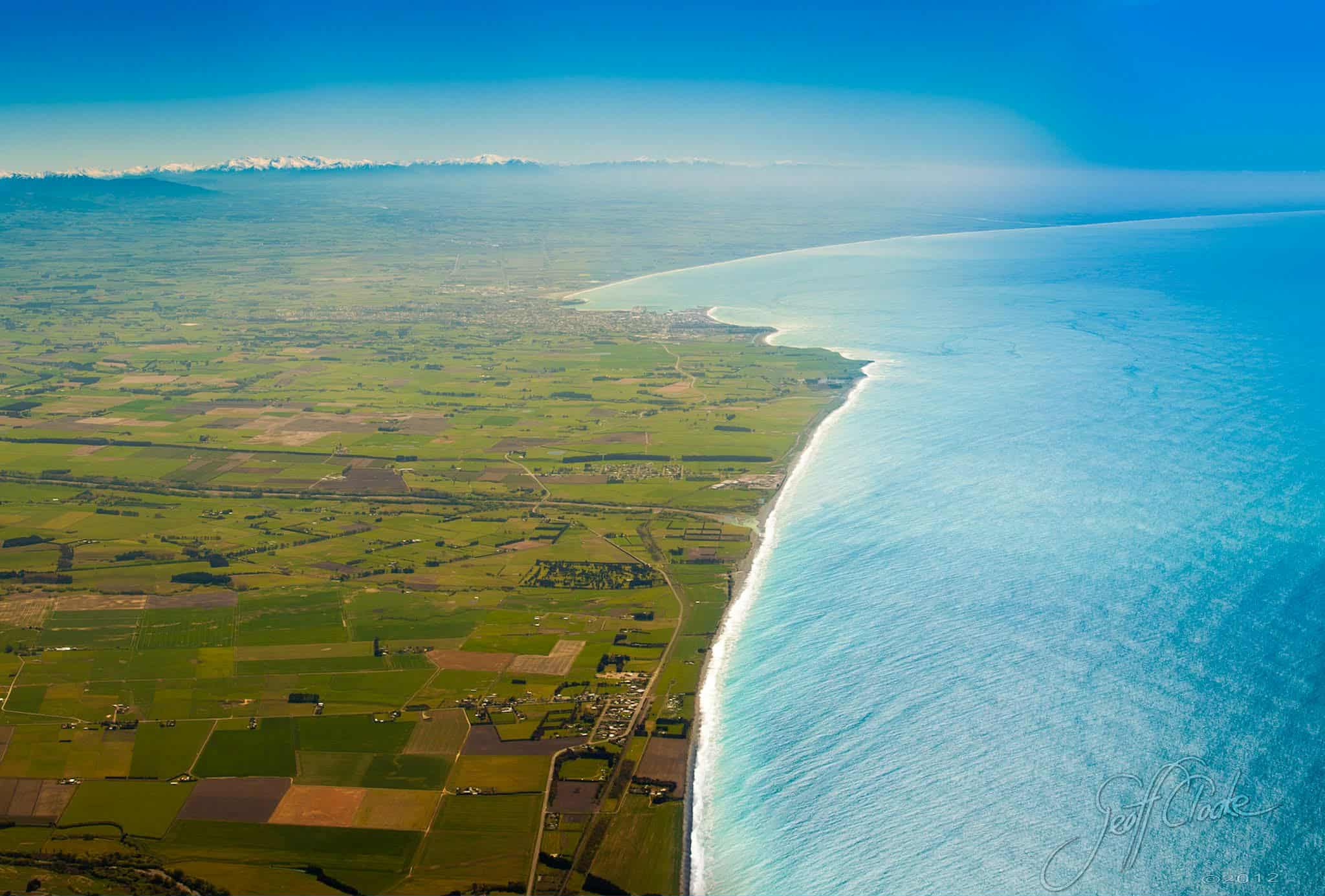 Looking North over Timaru Photography By Geoff Cloake