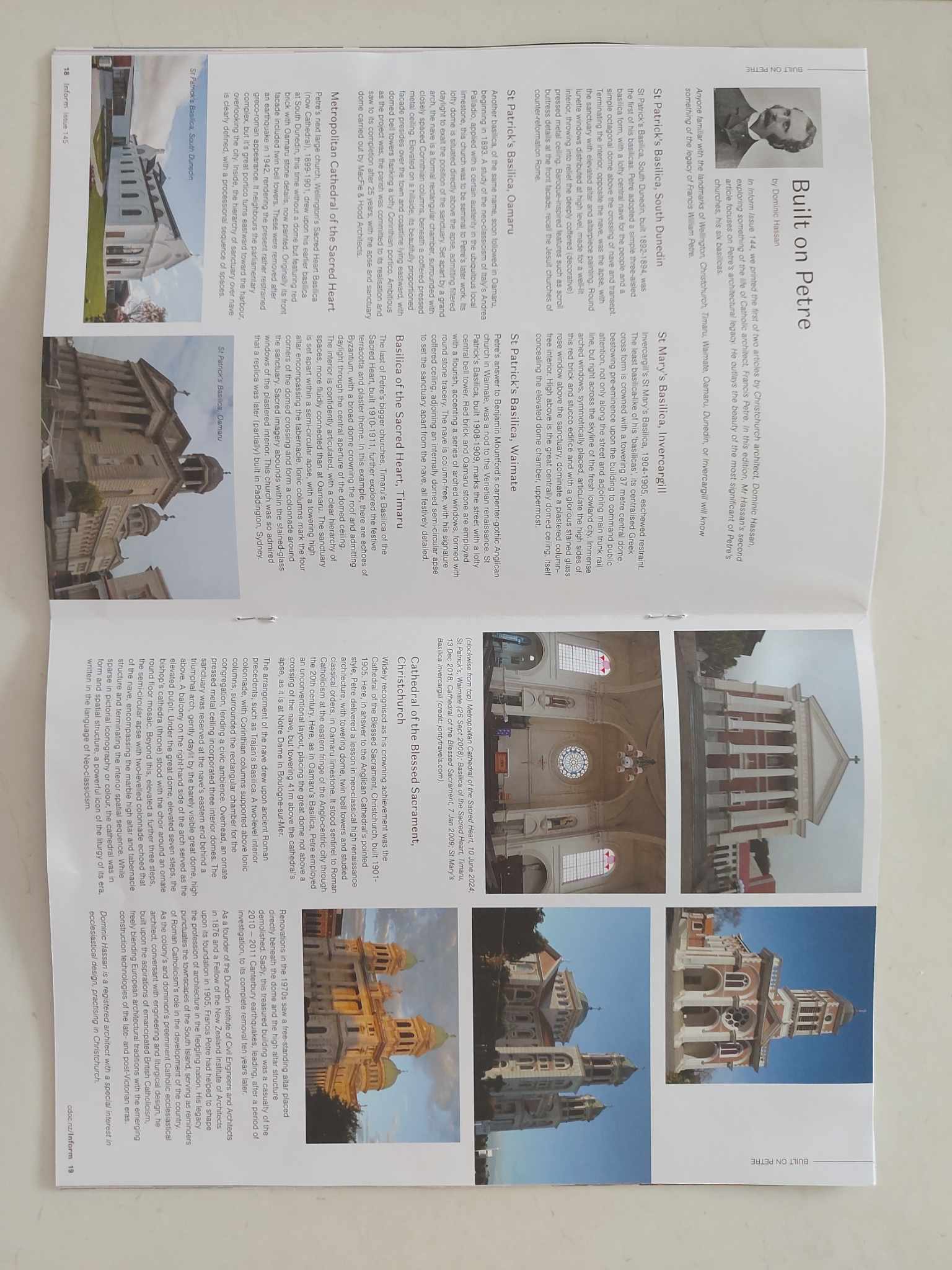 Magazine Spread of the Petries Designs