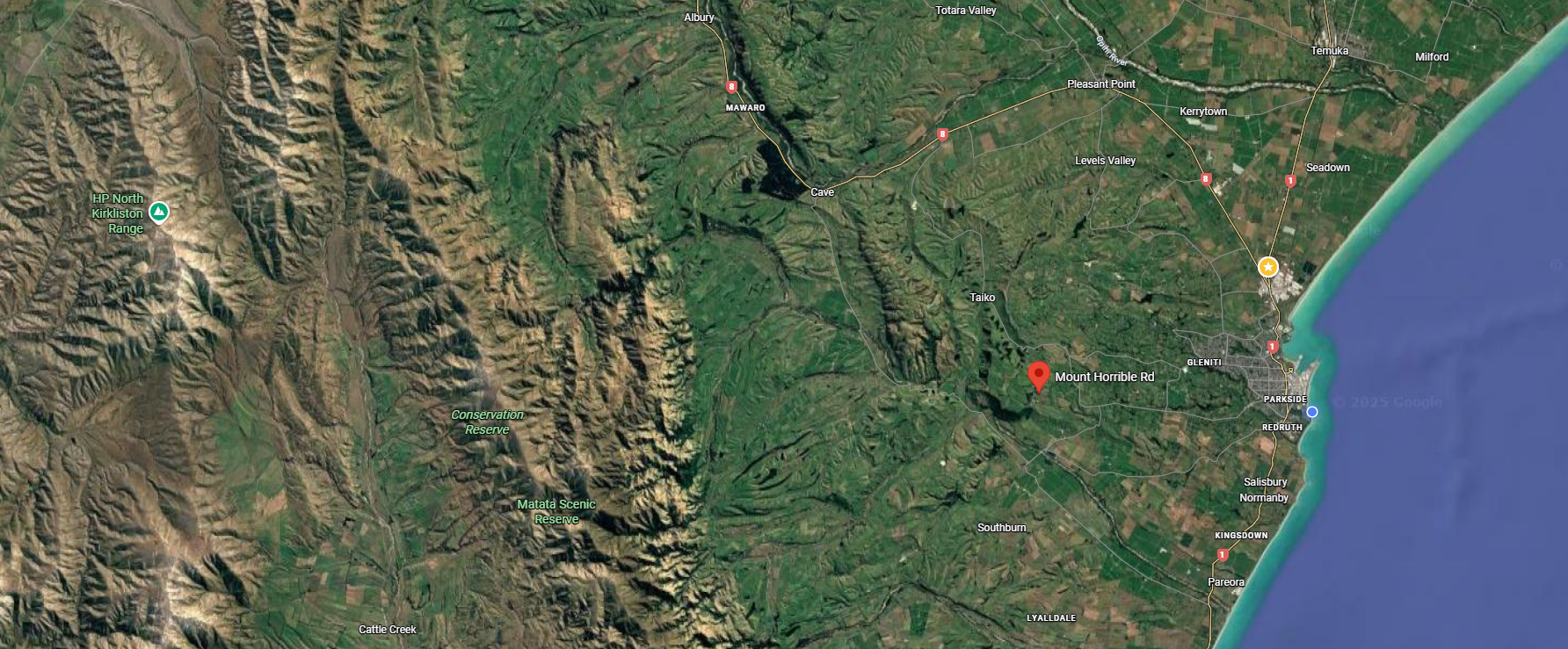 Mt Horrible Road Google Maps