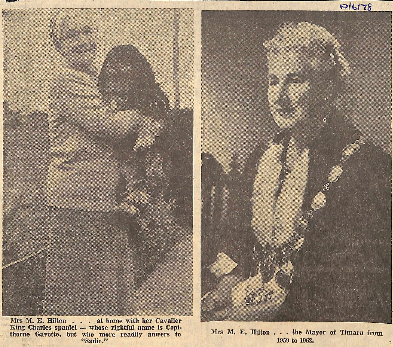 Muriel Hilton New Zealands first female was our Timaru Borough Council mayor from 1952 to 1962 00003 8 21