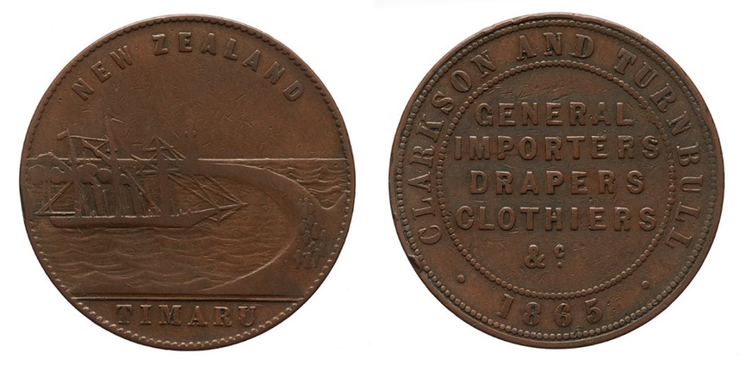 New Zealand Timaru Token by Clarkson and Turnbull Te Papa