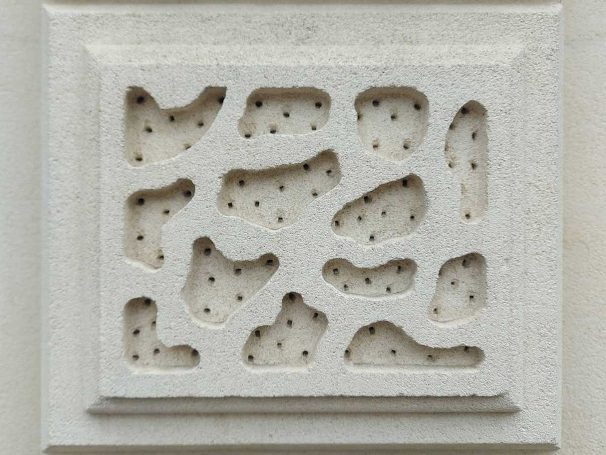 Oamaru Victorian Precinct vermiculation at whitestone city heritage buildings view of back of buildings Jan 2026 Photos Roselyn Fauth