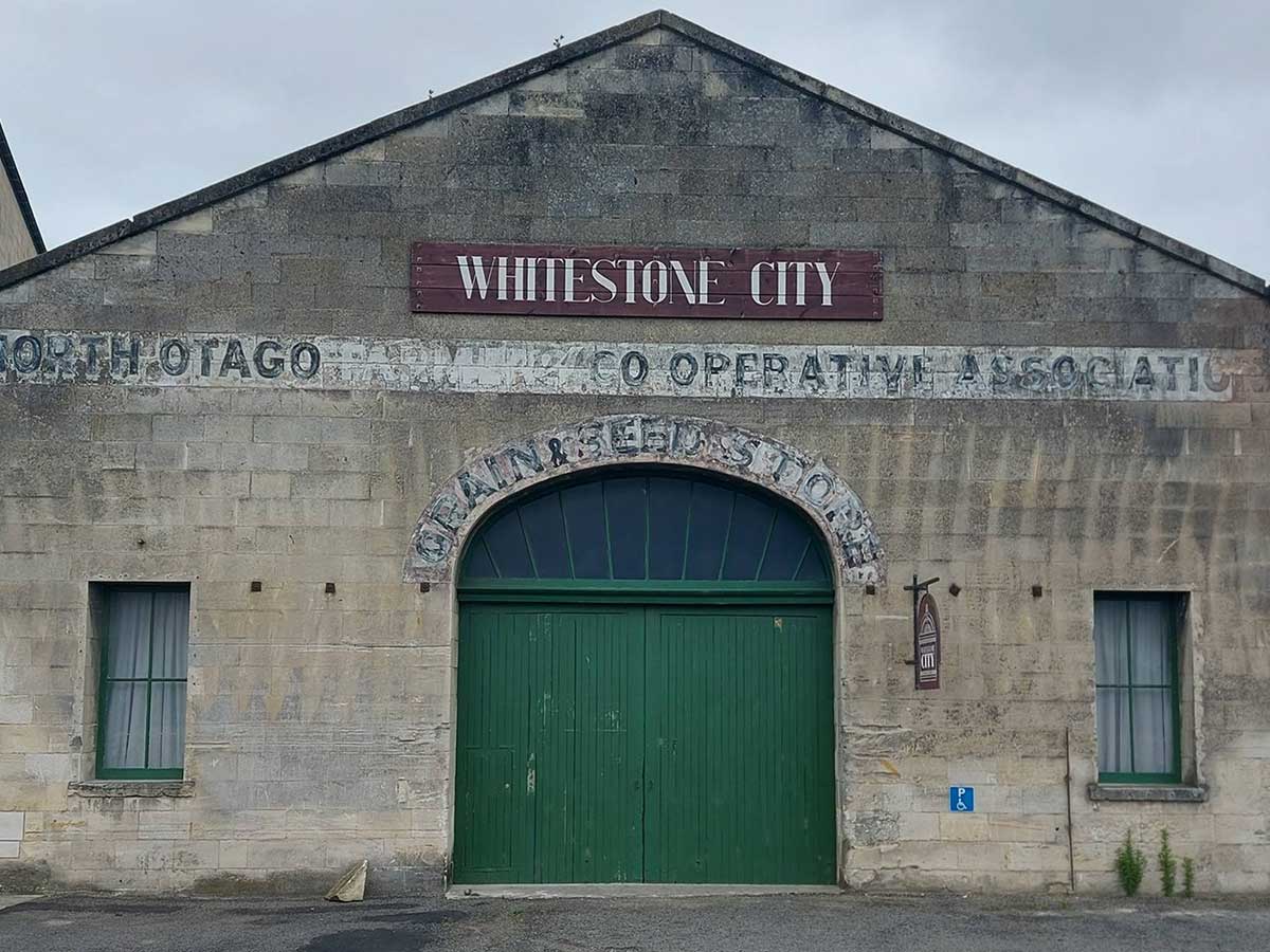 Oamaru Victorian Precinct whitestone city rear entrance heritage buildings Jan 2026 Photos Roselyn Fauth