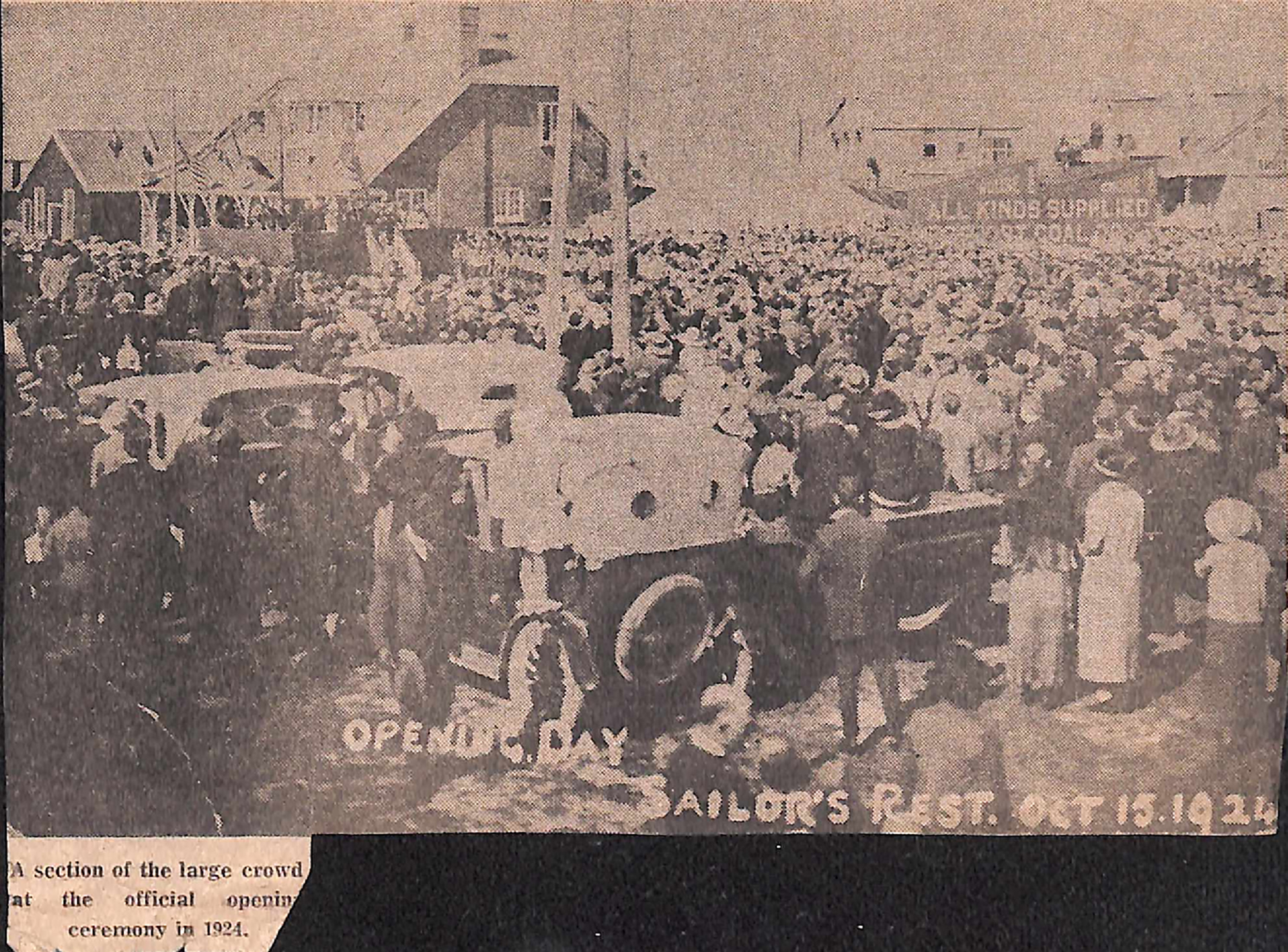 Opening of the sailors rest in Timaru