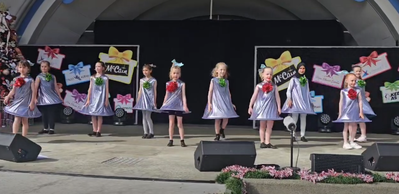 Our daughter Annabelle performing as a Christmas Belle with Bronze Beat dancers in 2025