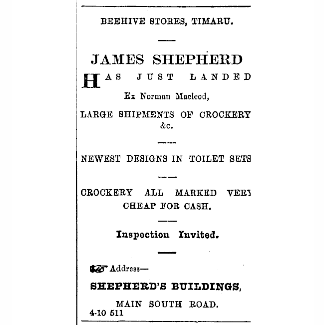 Page 1 Advertisements Column 3 Timaru Herald Volume XLIII Issue 3849 3 February 1887 Page 1
