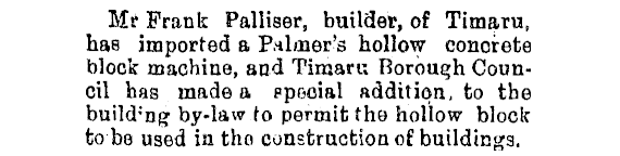 Palliser Block Ashburton Guardian 11 January 1906