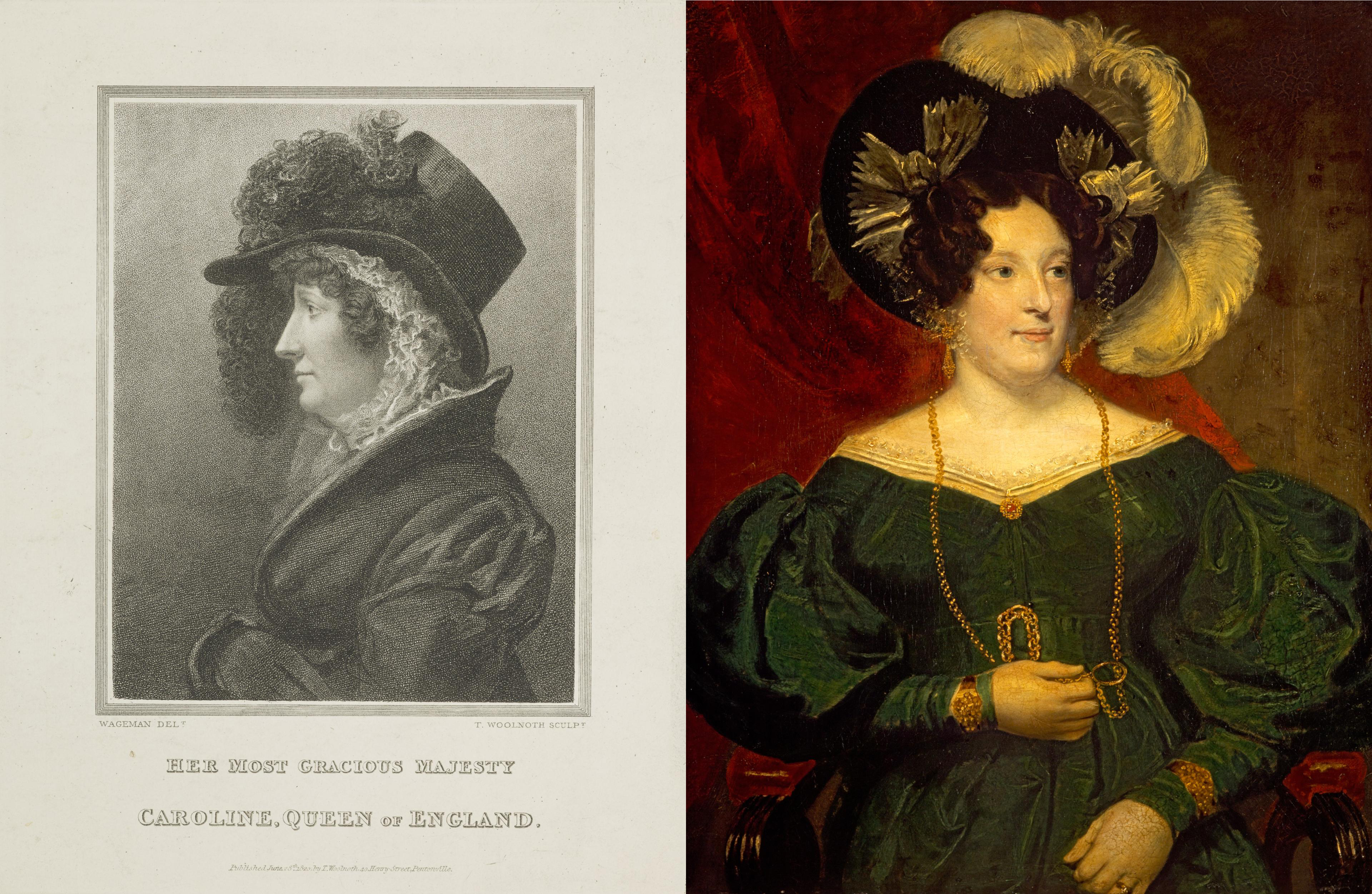 Queen Caroline Princess Caroline Amelia Elizabeth 1768 1821. Daughter of Charles Duke of Brunswick Wolfenbuttel Queen of George IV