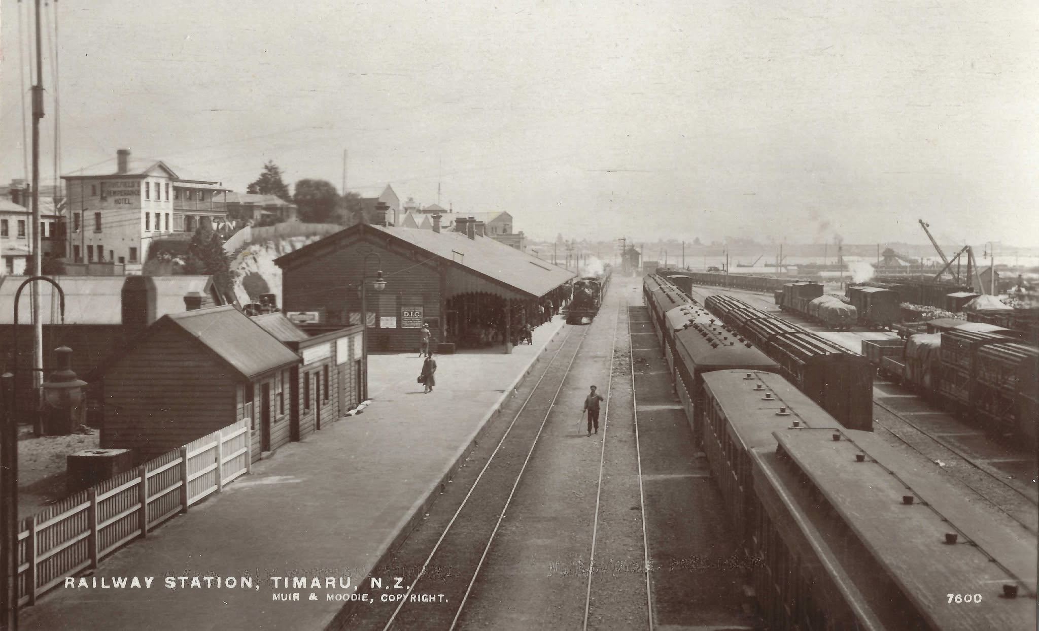 Railway Station Timaru early 1912