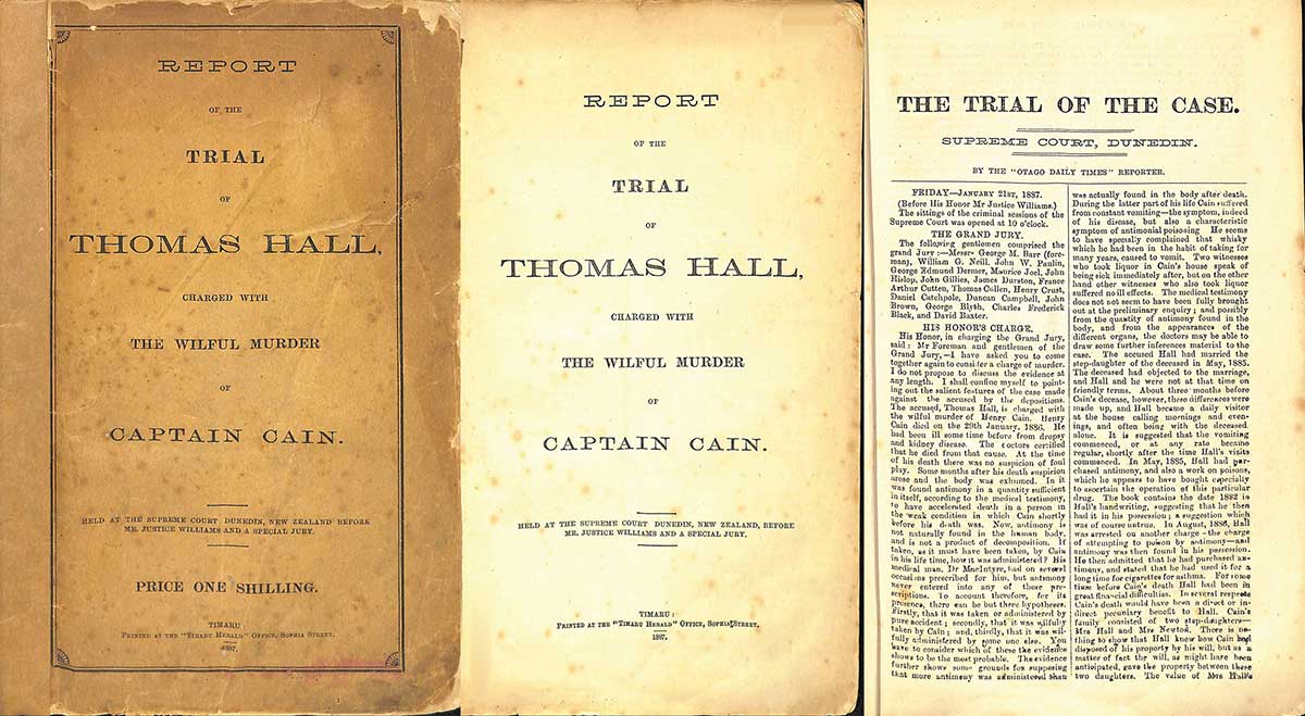 Report of the Trial of Thomas Hall Charged with the Wilful Murder of Captain Cain 1