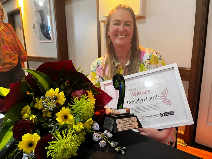 Roselyn Fauth Winner of Woman of the Year South Canterbury 2025 Recognition