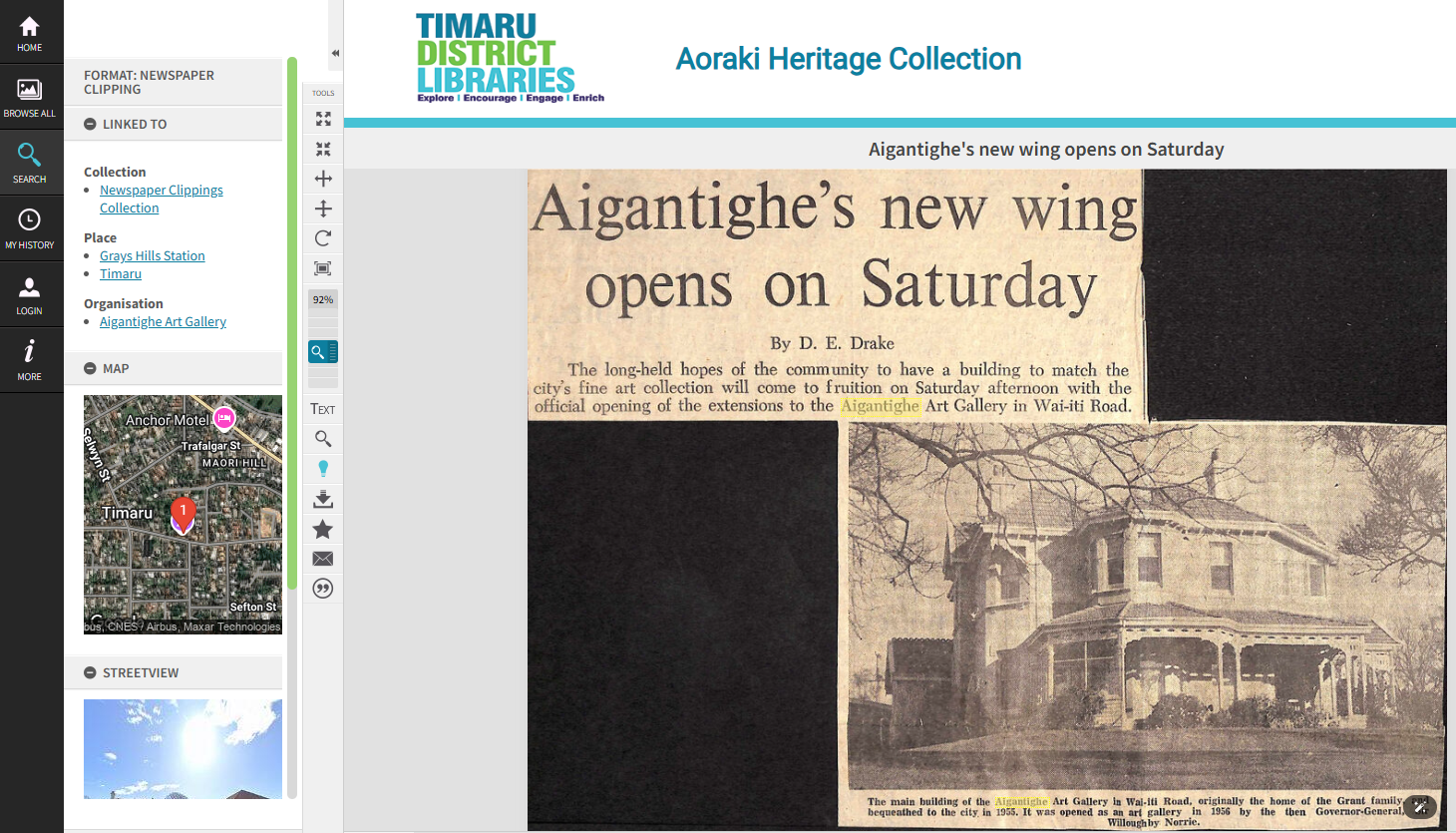 Screenshot or newspaper article