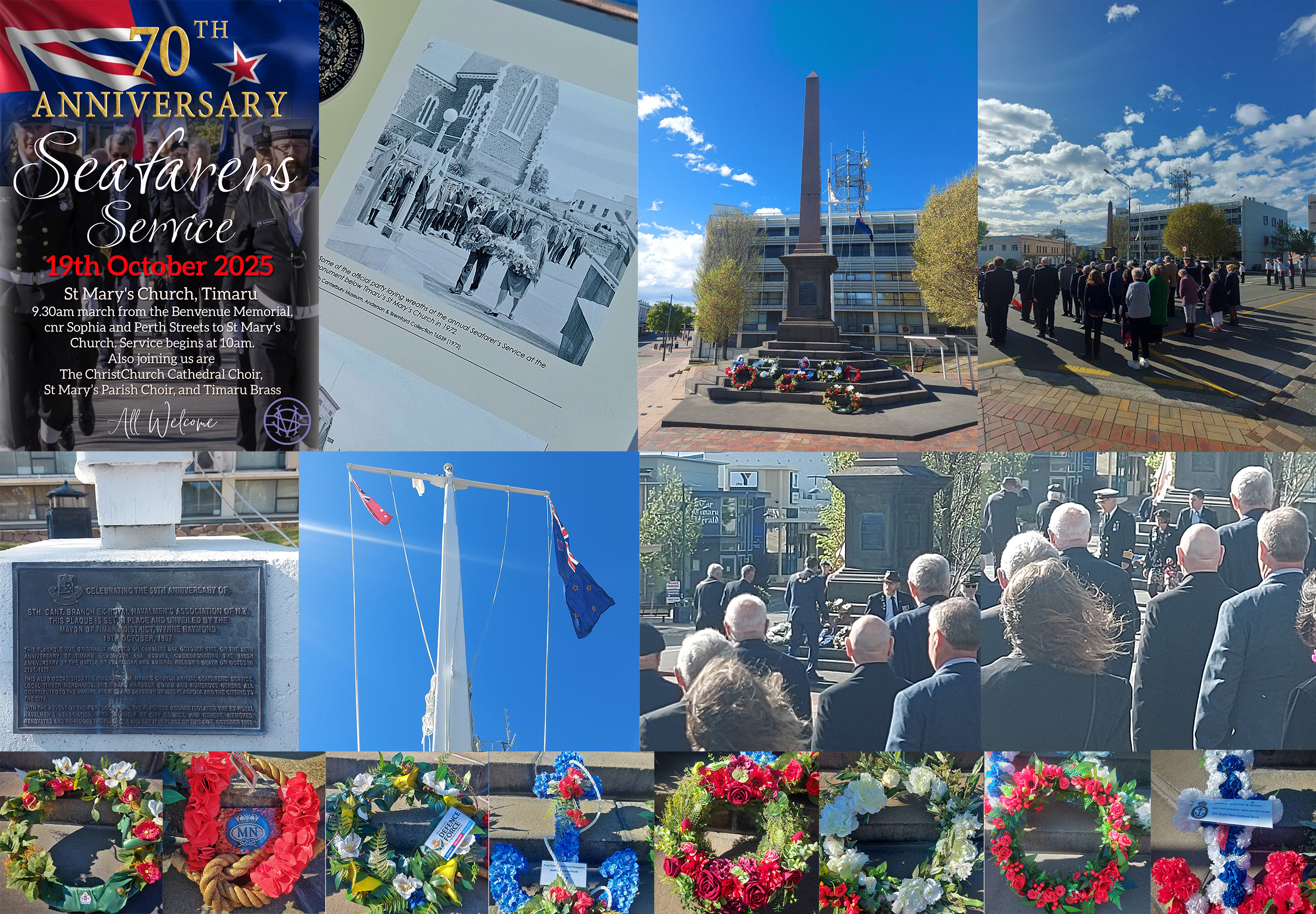 Seafarers Service Oct 2025 70th Service Poster and Information Sign