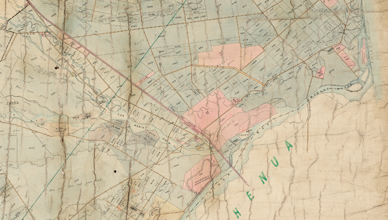 Section of Map of Temuka Road Districts Native Reserves NZ Heritage Maps Platform Recollect