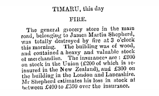 TIMARU this day Auckland Star Volume XI Issue 3108 29 June 1880