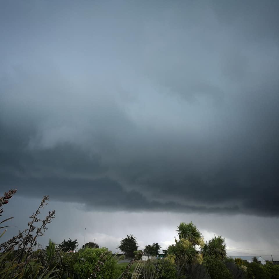 The approaching storm from the South at Patiti Point Timaru Photography Roselyn Fauth 2019
