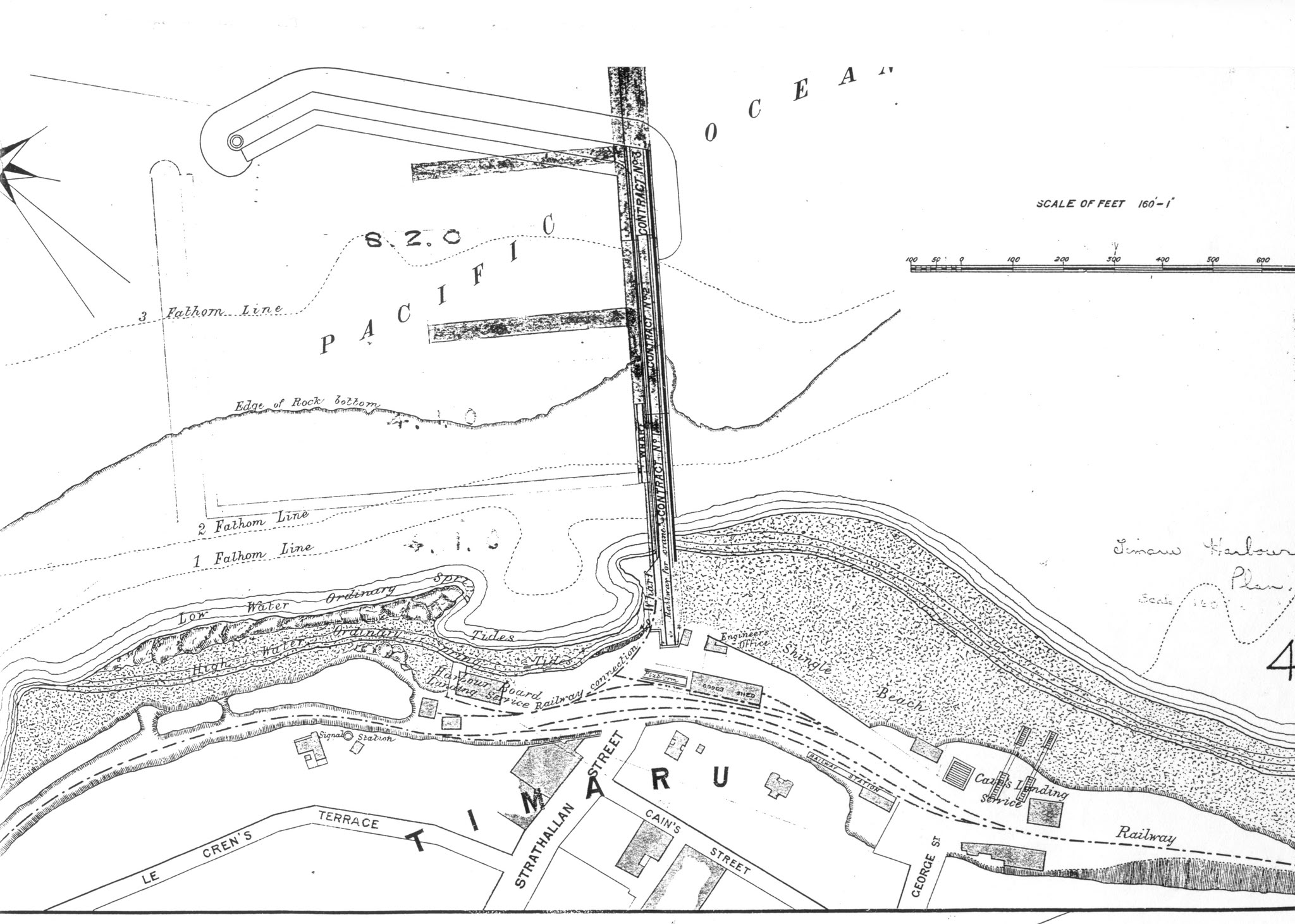 The sketch is from the Alexander Turnbull Library harbour sketch is from the Alexander Turnbull Library