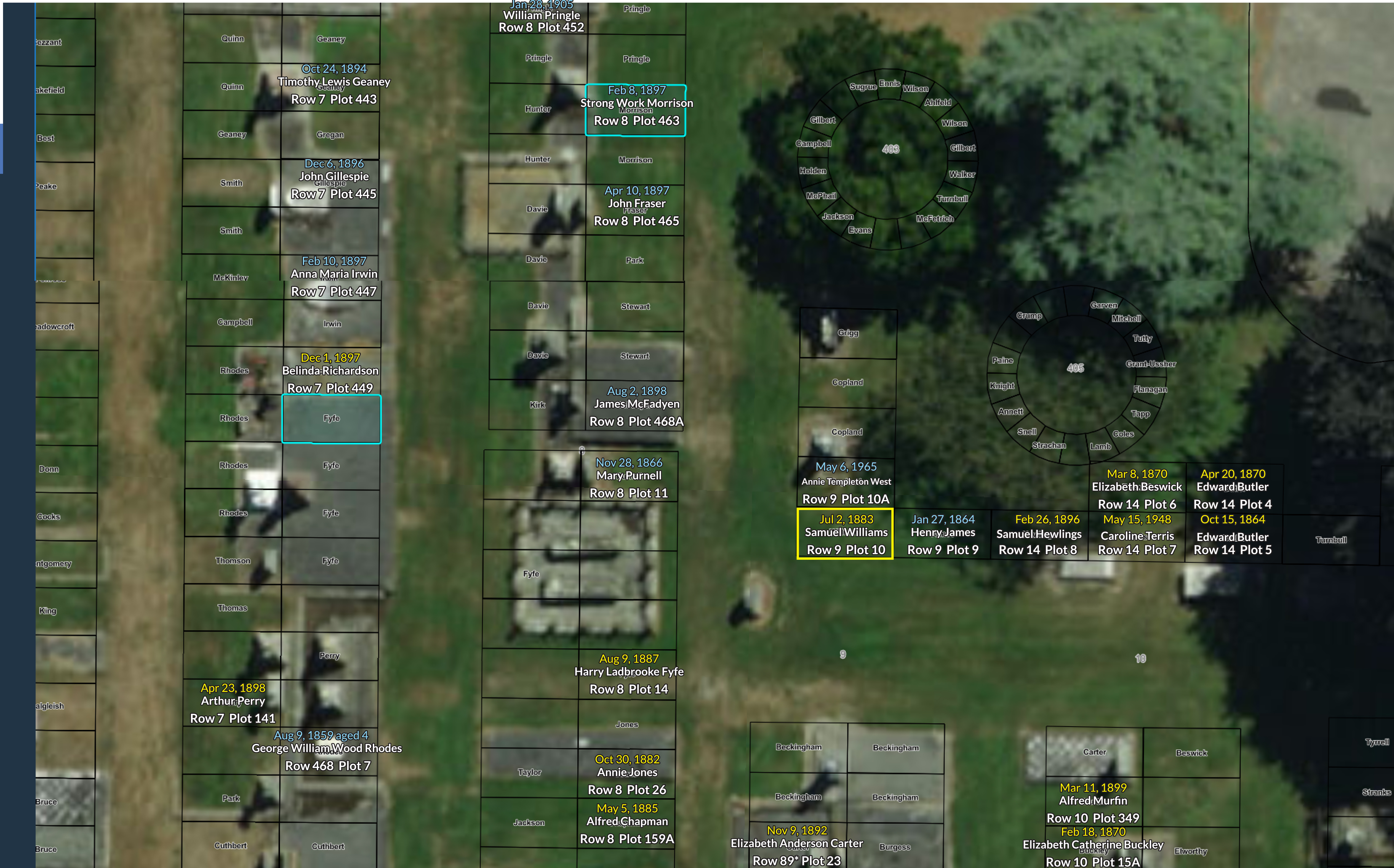 Timaru Cemetery Plot Details 250526 2